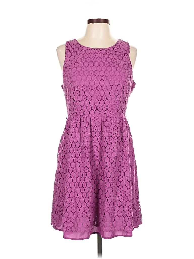Pre-owned Nicole By Nicole Miller Casual Dress In Purple