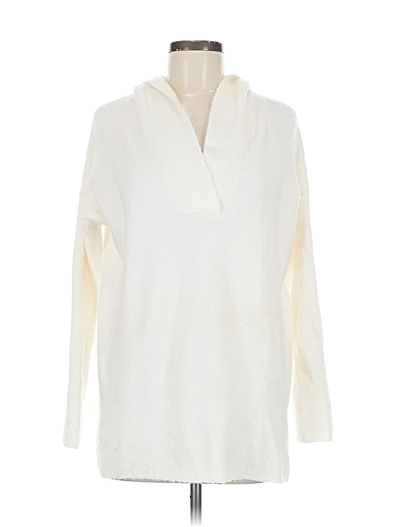 Pre-owned Lou & Grey Pullover Sweater In White