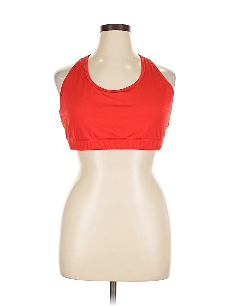 Pre-owned Zyia Active Tank Top Red Halter Neckline Tops