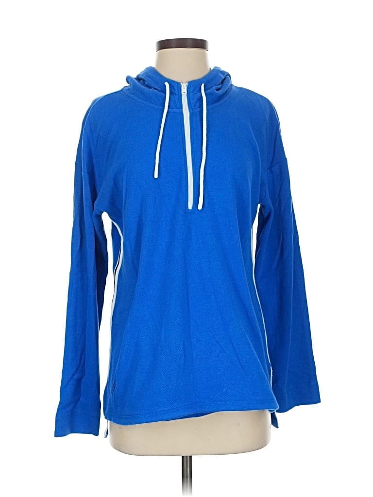 Pre-owned T By Talbots Pullover Hoodie In Blue