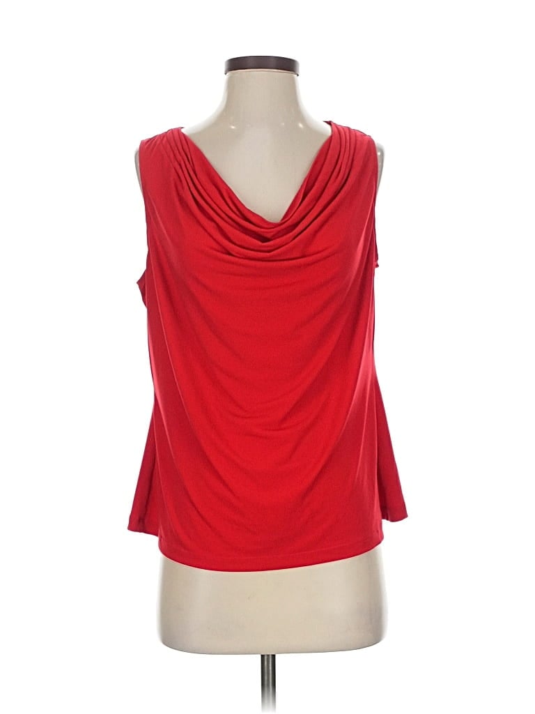 Pre-owned Calvin Klein Sleeveless Blouse In Red