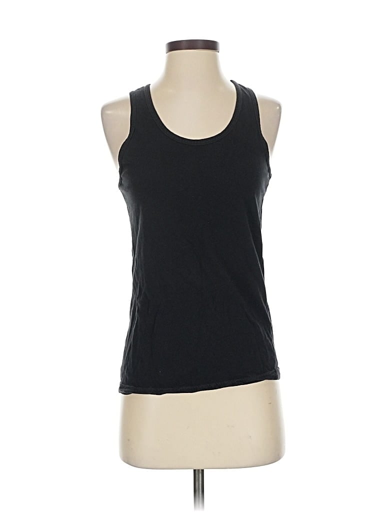 Pre-owned American Apparel Tank Top Black Halter Neckline Tops