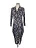 BCBGMAXAZRIA Print Silver Cocktail Dress Size S - photo 1