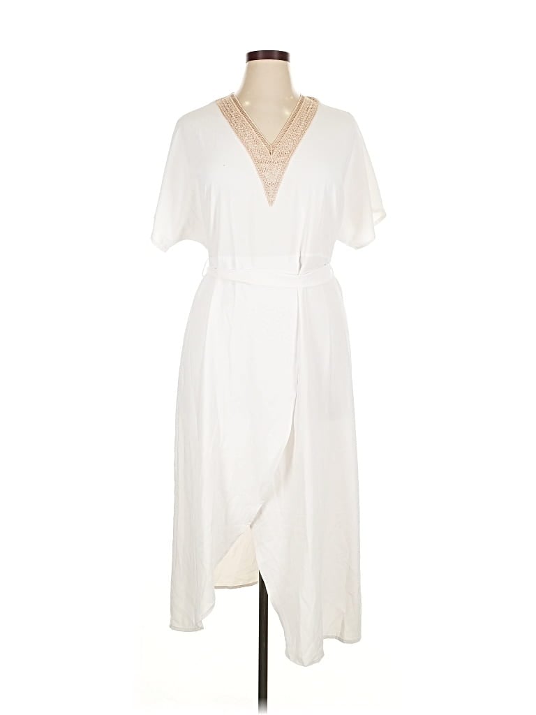 Pre-owned Made With Love Casual Dress In White