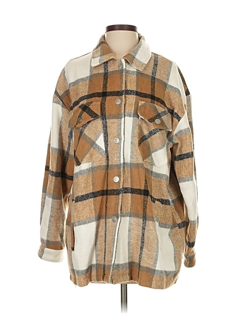 Pre-owned Unbranded Coat In Brown