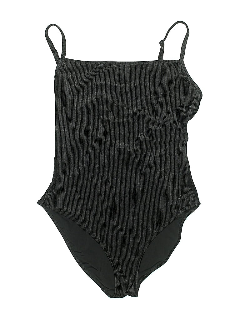 Pre-owned Aerie One Piece Swimsuit In Black