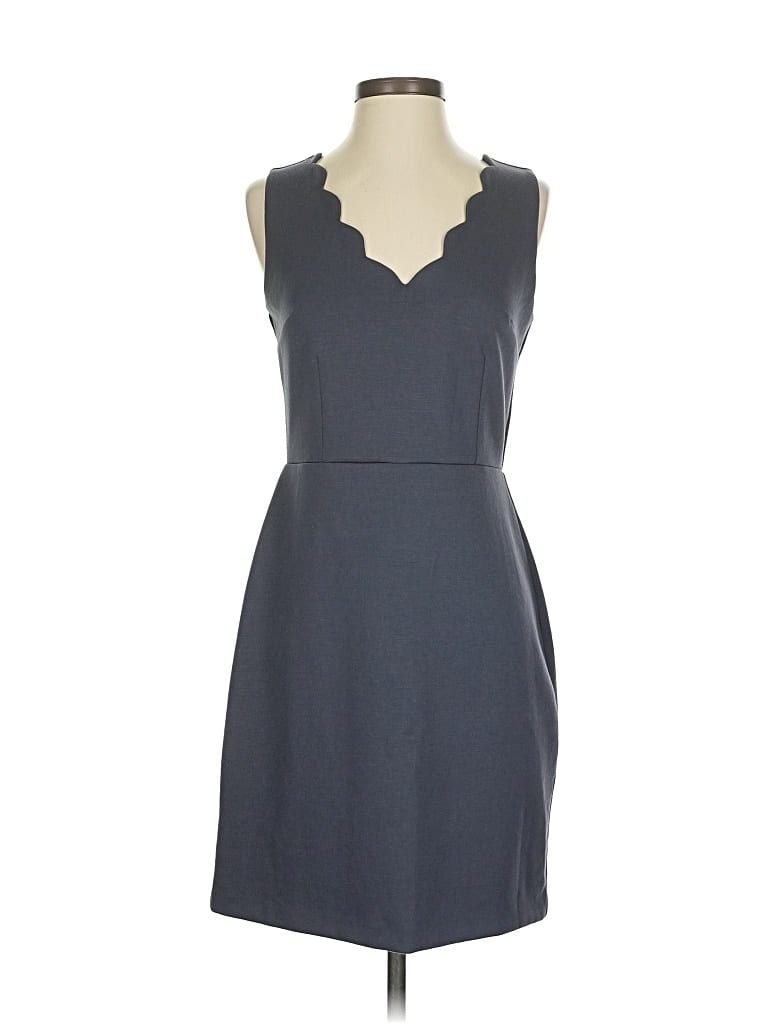 Pre-owned Ann Taylor Loft Casual Dress In Gray