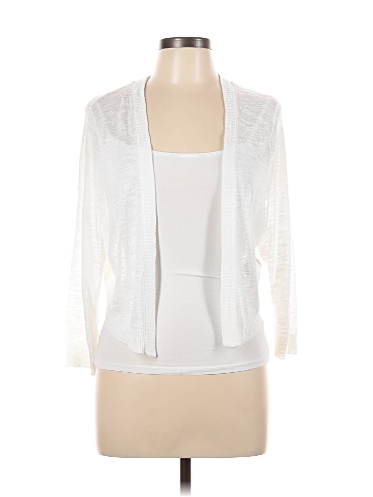 Pre-owned Torrid Cardigan Sweater In White