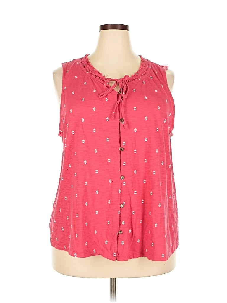 Pre-owned Sonoma Goods For Life Sleeveless Blouse In Pink