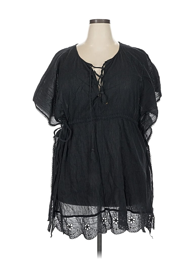 OLD NAVY Pre-owned Short Sleeve Blouse In Black