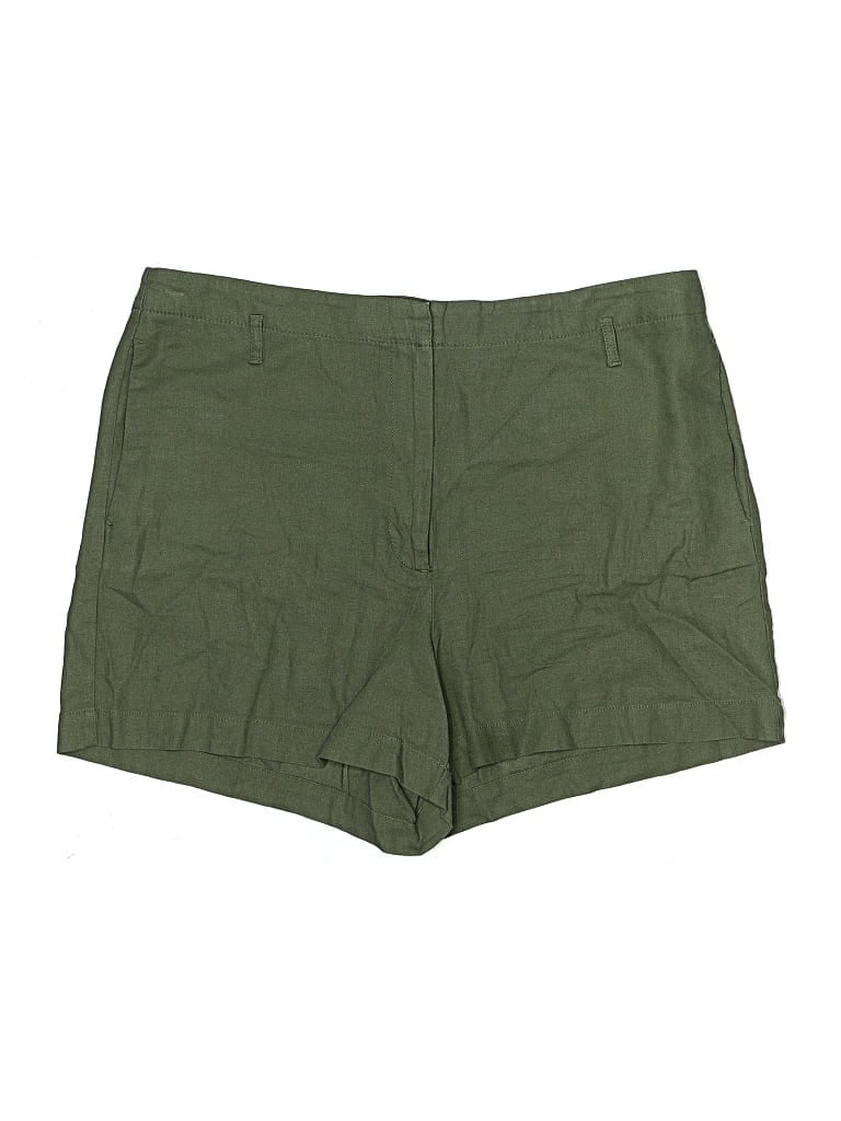 Pre-owned Ann Taylor Loft Outlet Khaki Shorts In Green