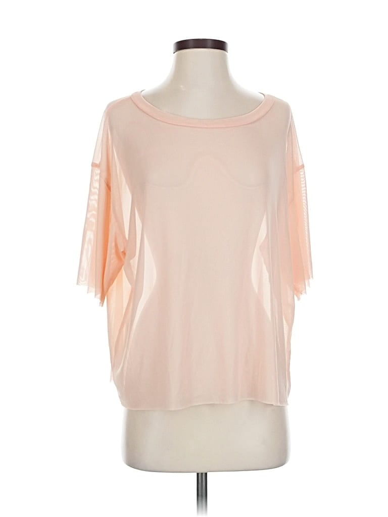 Agnes & Dora Short Sleeve Top Pink Cold Shoulder Neckline Tops In Pink