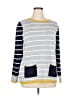 Laura Ashley Stripes Gray Pullover Sweater Size 14 - photo 1