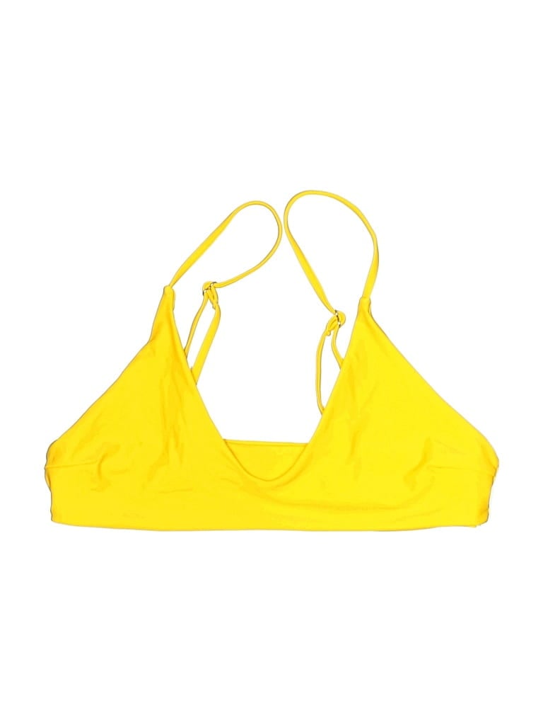 Pre-owned Zaful Swimsuit Top Yellow Swimwear