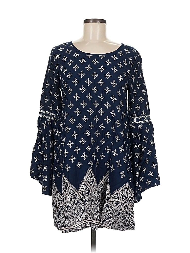 Pre-owned Band Of Gypsies Casual Dress In Blue