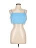 7 For All Mankind 100% Polyester Blue Tube Top Size L - photo 1