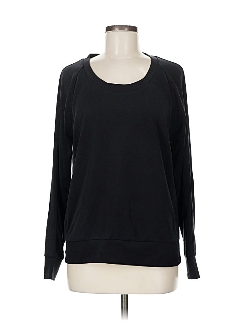 Pre-owned Athleta Pullover Sweater In Black