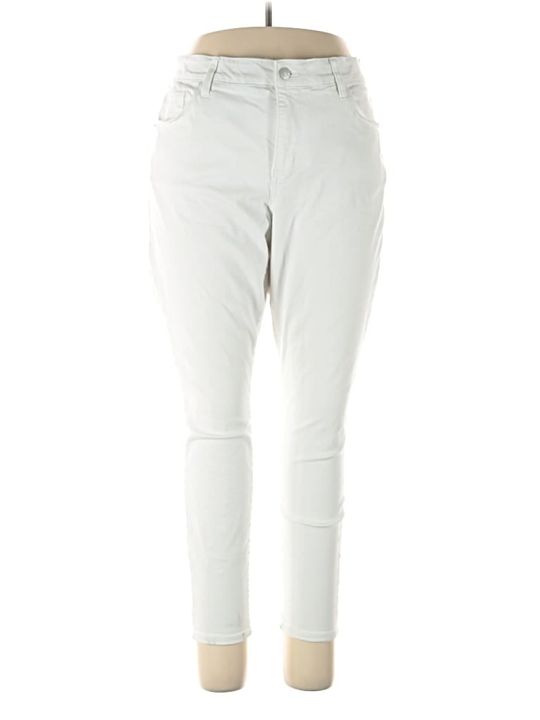Pre-owned Ava & Viv Casual Pants In White