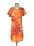 Greige Tropical Orange Casual Dress Size S - photo 1