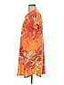 Greige Tropical Orange Casual Dress Size S - photo 5