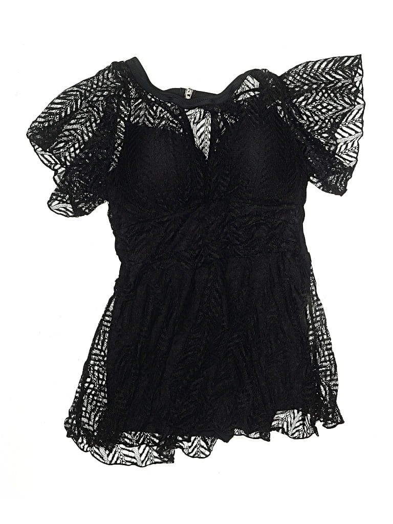 Pre-owned Unbranded Swimsuit Cover Up In Black