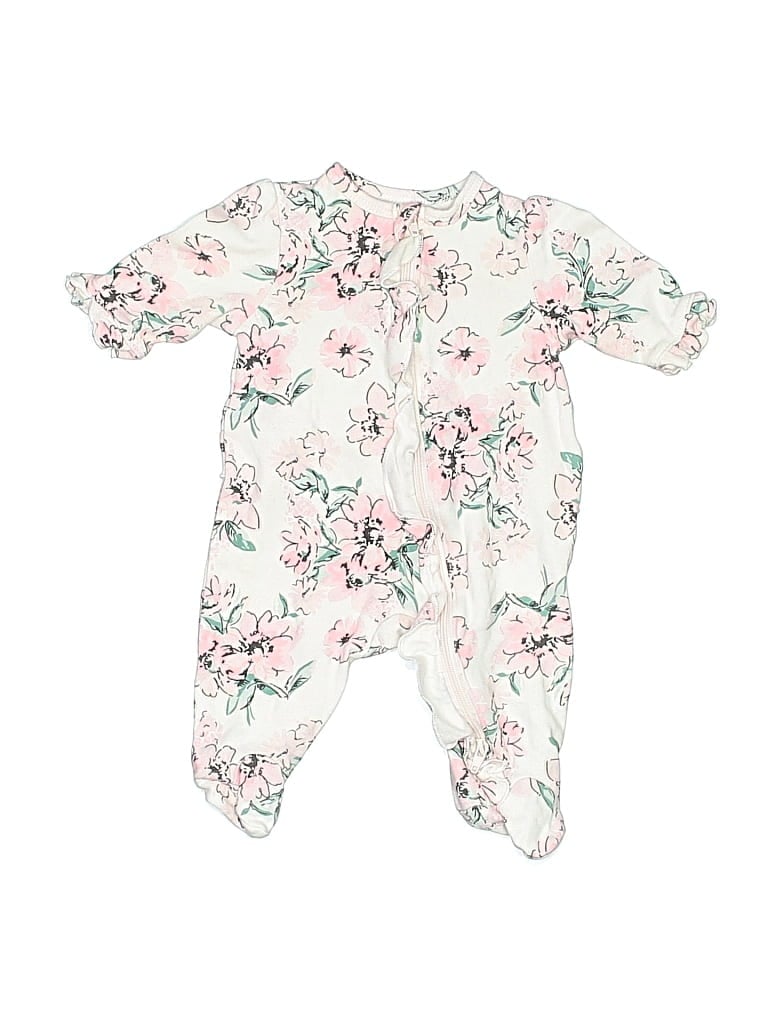 LITTLE ME Pre-owned Babies' Long Sleeve Onesie In White