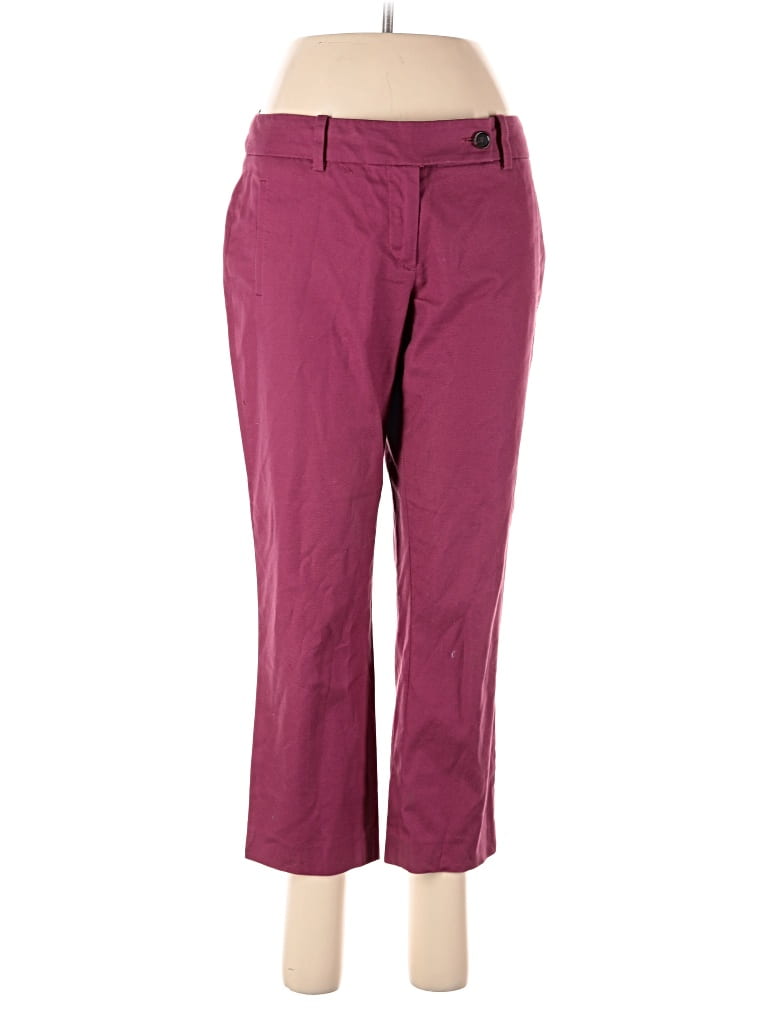 Pre-owned Ann Taylor Loft Casual Pants In Burgundy