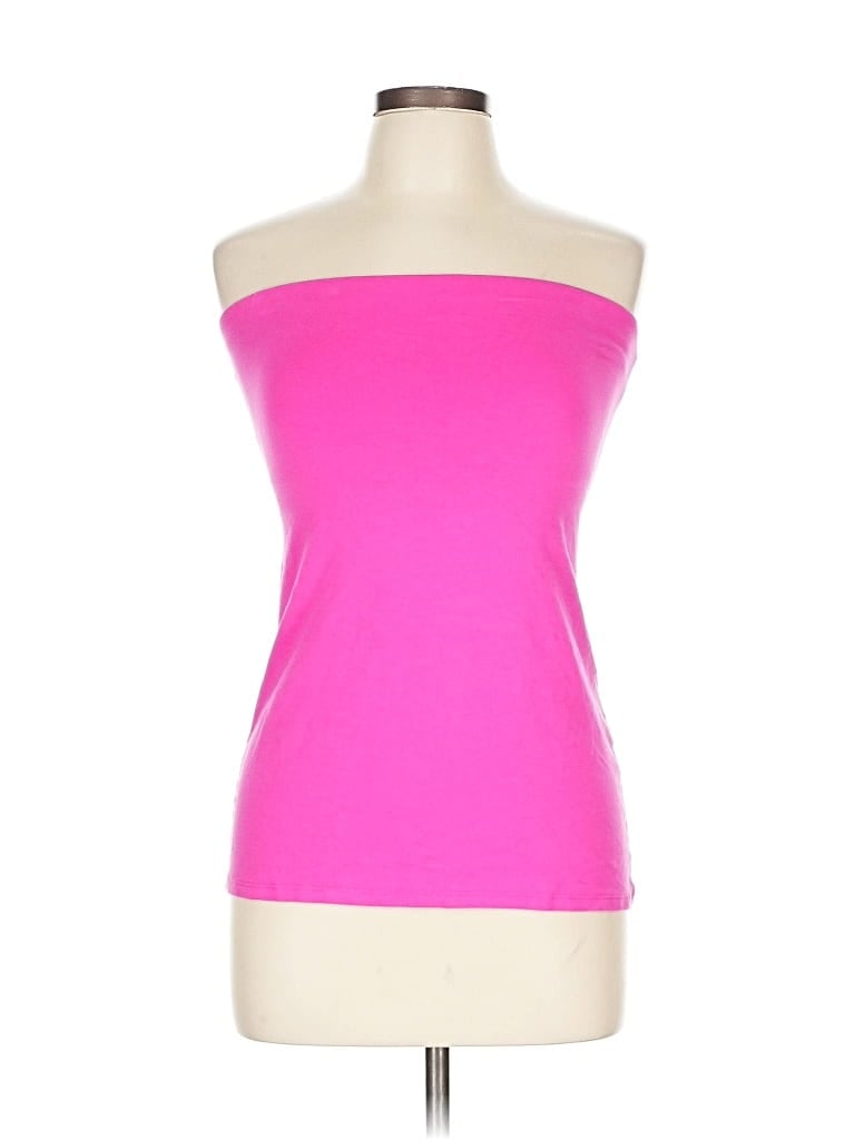 Pre-owned No Boundaries Sleeveless Top Pink Strapless Neckline Tops