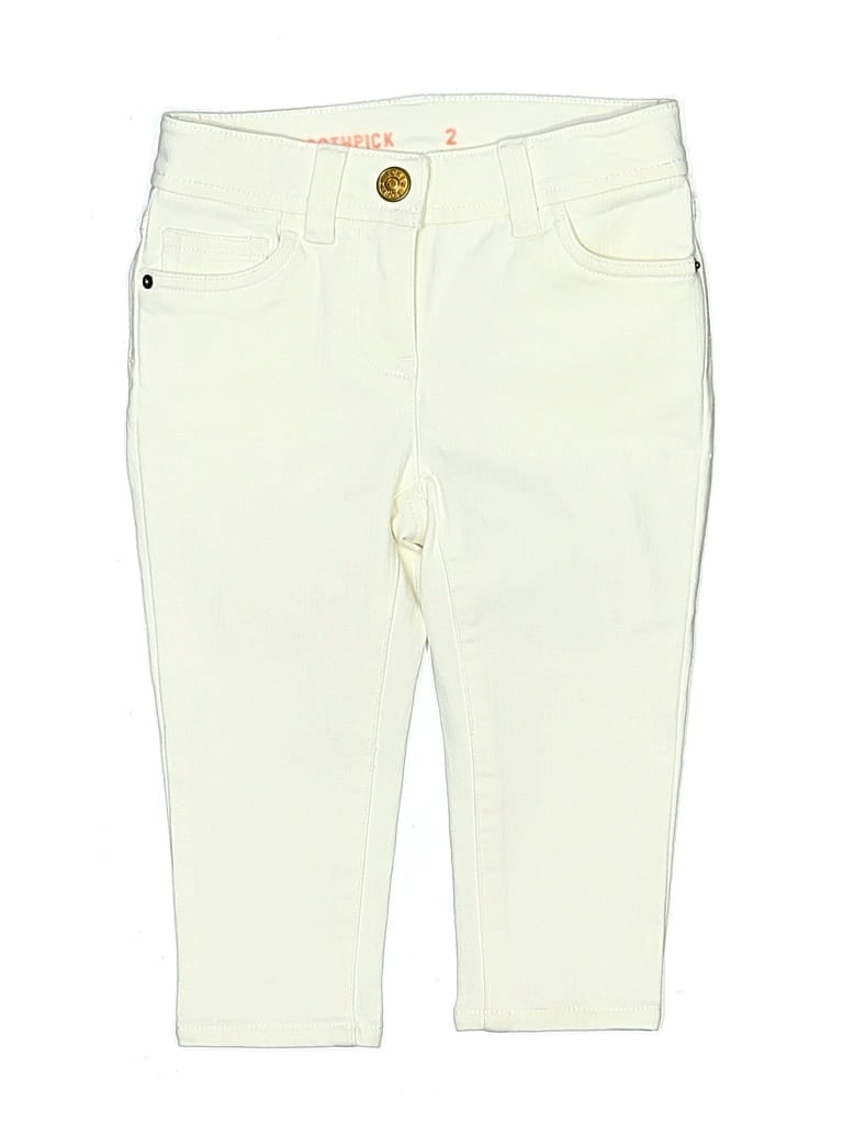 Pre-owned Crewcuts Kids' Casual Pants In Yellow