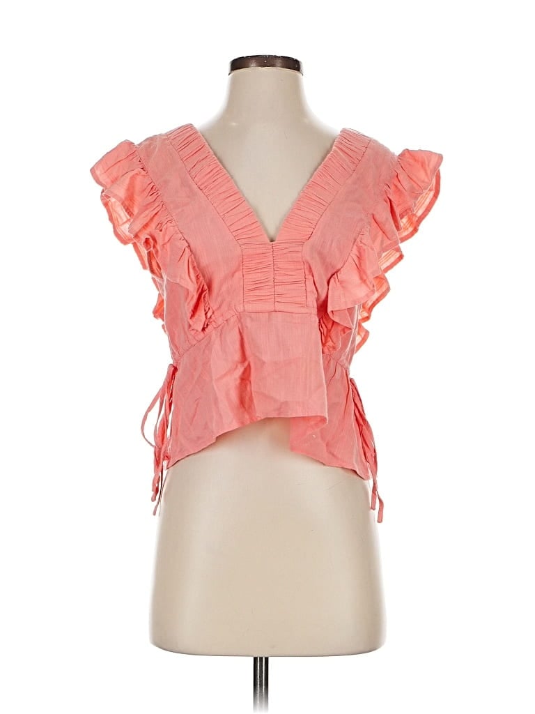 Pre-owned Fab'rik Sleeveless Blouse In Orange