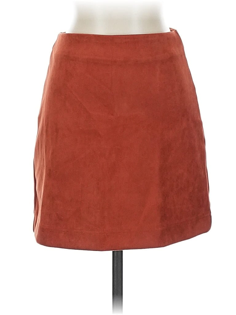 Pre-owned Pink Lily Casual Skirt In Brown