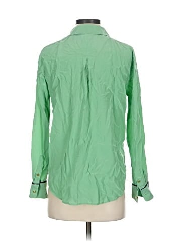 Juicy Couture Long Sleeve Silk Top (view 2)