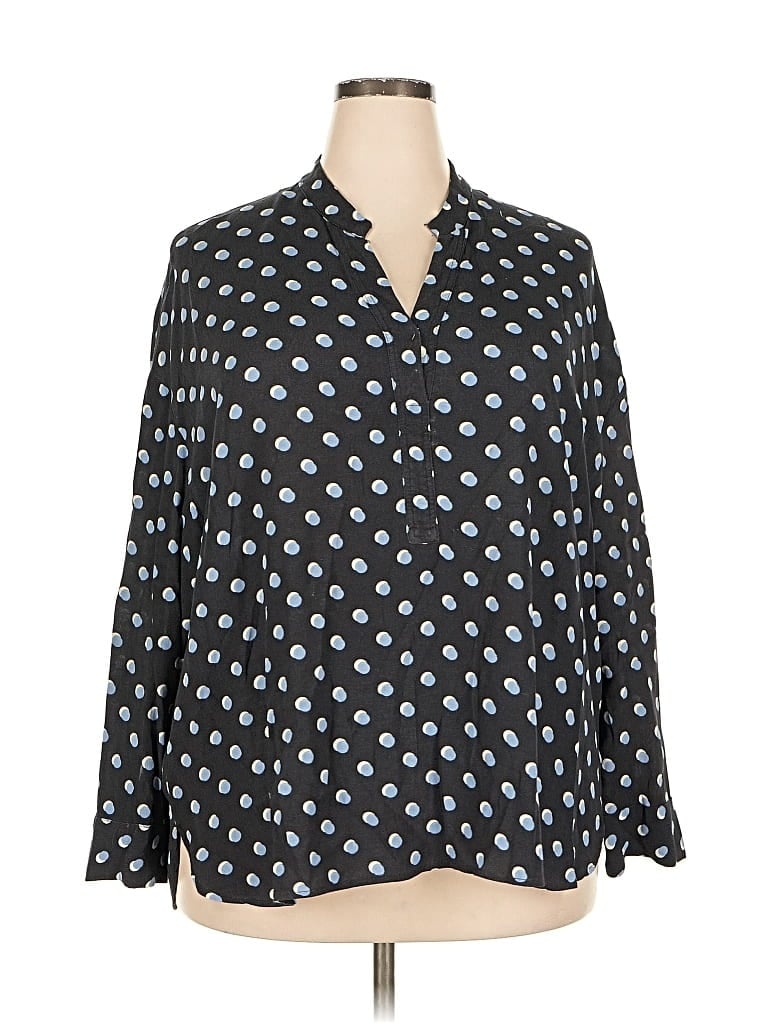 MNG Pre-owned Long Sleeve Blouse In Black