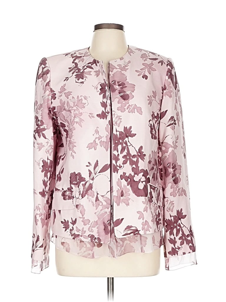 Pre-owned Linda Allard Ellen Tracy Jacket In Pink