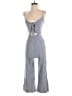 Intermix Stripes Gray Blue Jumpsuit Size 2 - photo 1