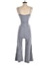 Intermix Stripes Gray Blue Jumpsuit Size 2 - photo 2