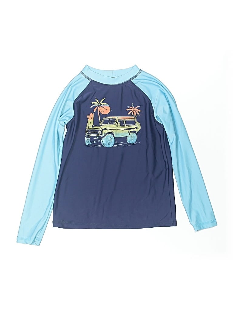 Pre-owned Tony Hawk Kids' Rash Guard In Blue