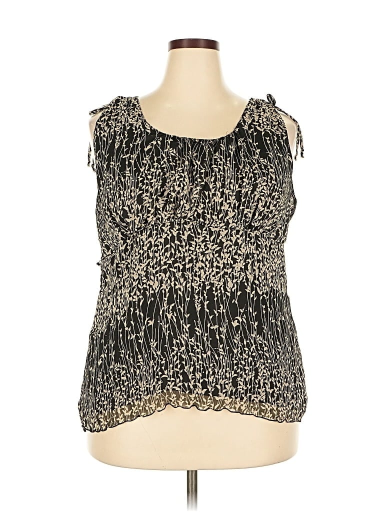Pre-owned Cato Sleeveless Blouse In Black