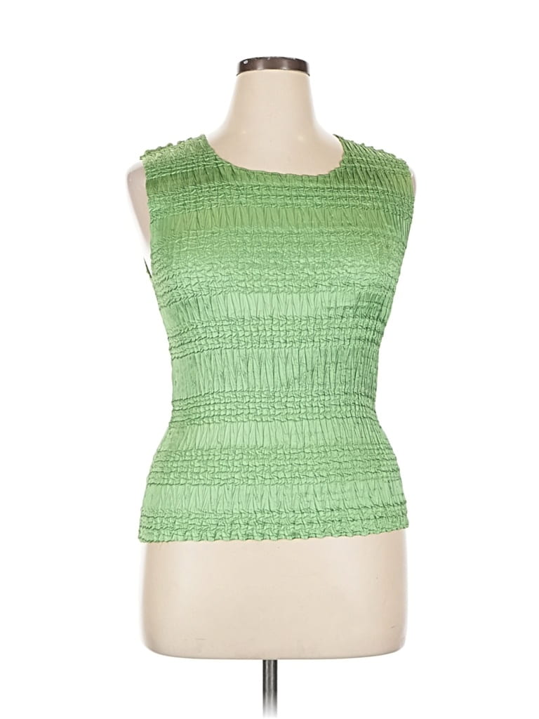Pre-owned Dressbarn Sleeveless Top In Green