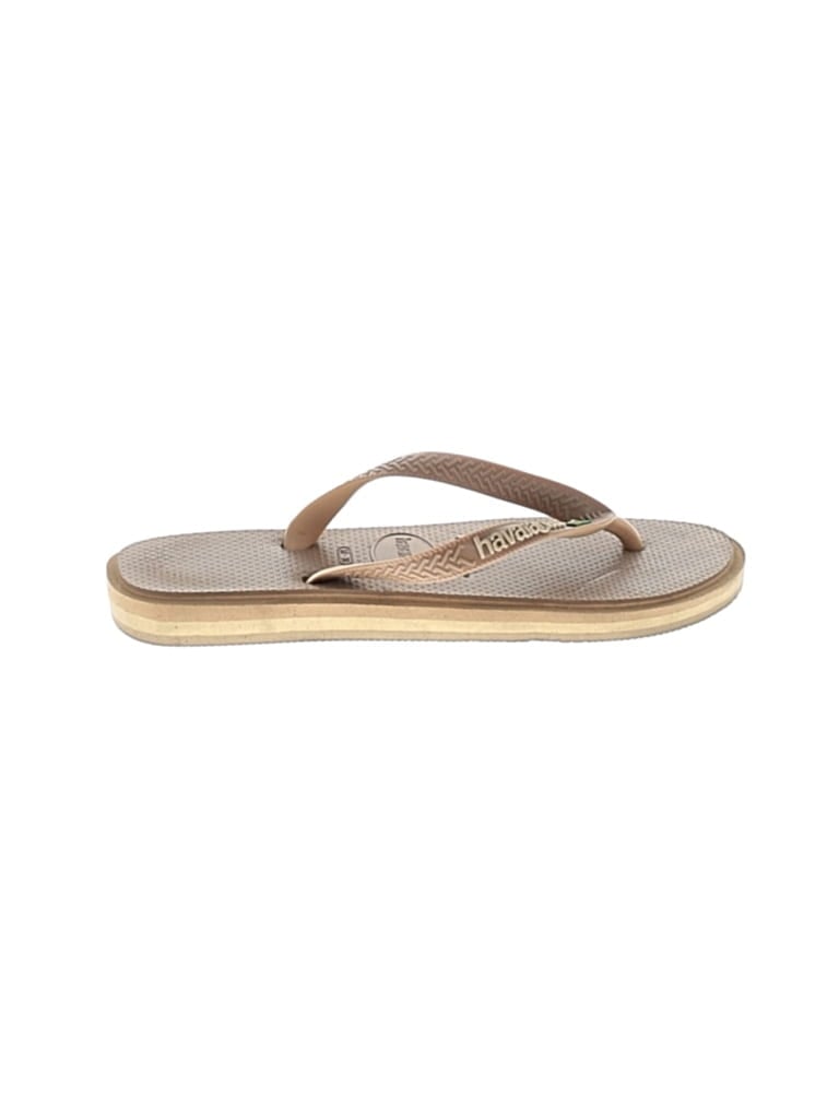 Pre-owned Havaianas Flip Flops In Brown