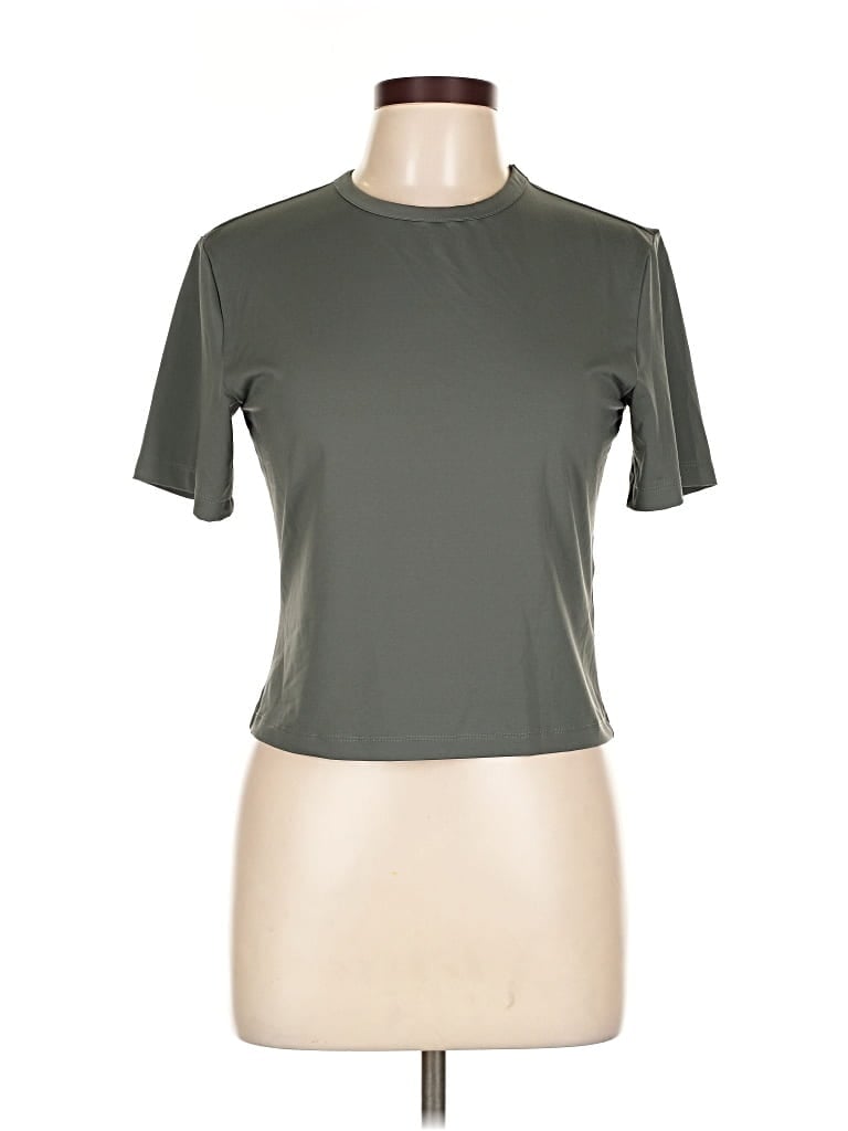 Pre-owned H&m Active T-shirt In Green