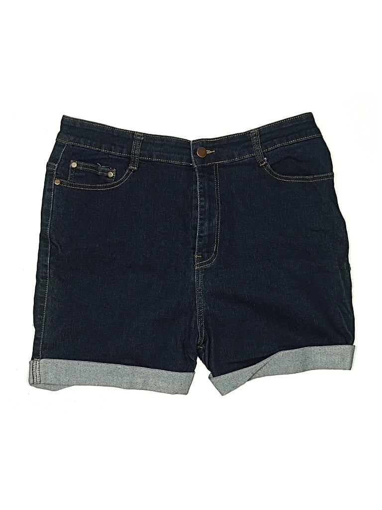 Pre-owned Fashion Nova Denim Shorts In Blue