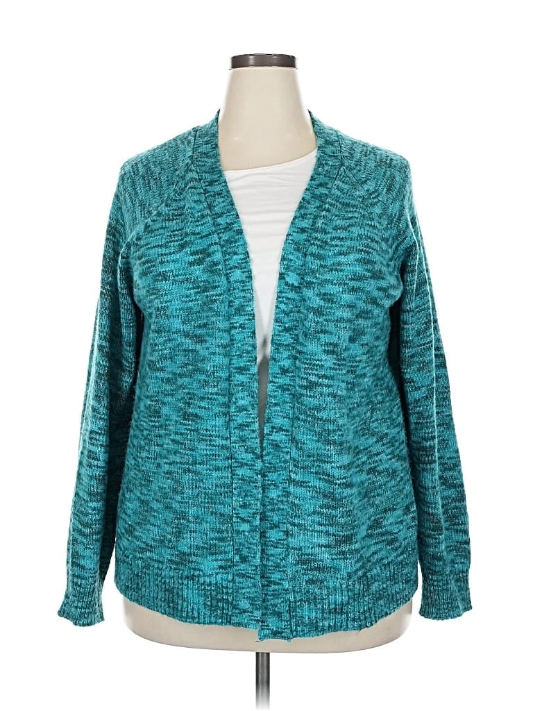 LANE BRYANT Pre-owned Cardigan Sweater In Blue