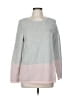 Charter Club Color Block Gray Pullover Sweater Size M - photo 1