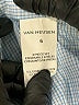Van Heusen Checkered-gingham Blue Long Sleeve Button-Down Shirt Size 6 - photo 3