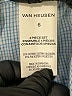 Van Heusen Checkered-gingham Blue Long Sleeve Button-Down Shirt Size 6 - photo 4