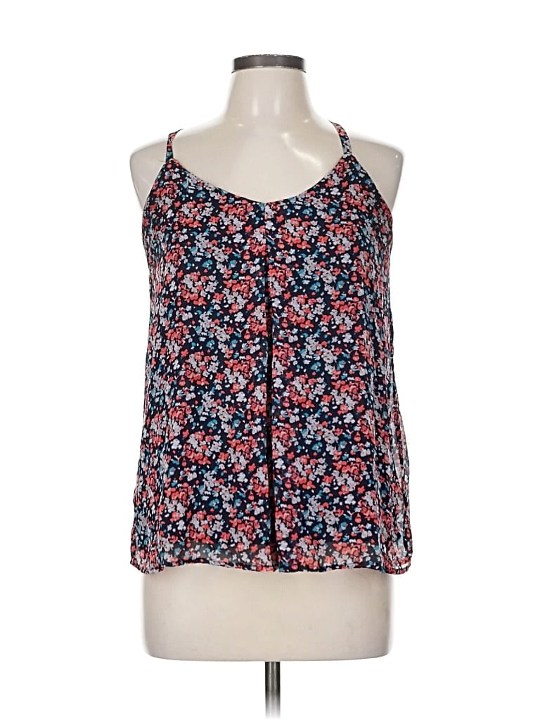 Pre-owned Xxi Sleeveless Blouse In Blue