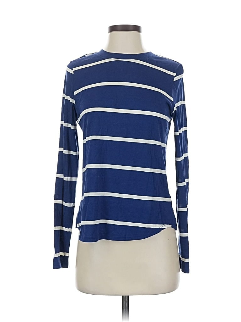 Pre-owned Popsugar Long Sleeve T-shirt In Blue
