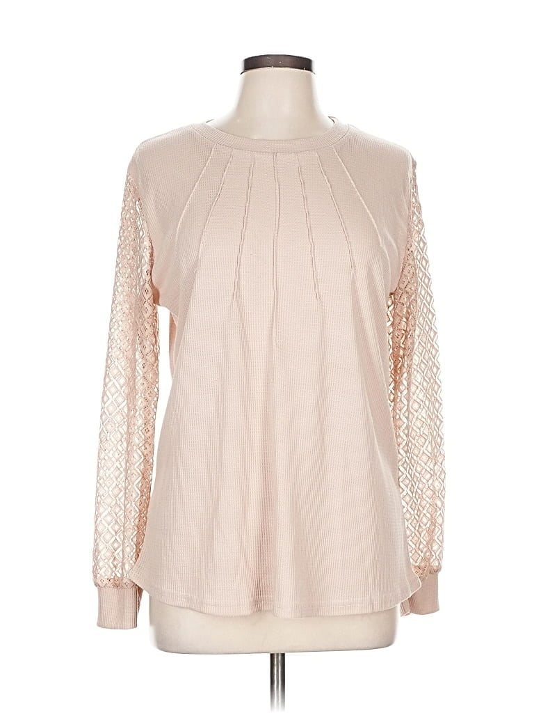 Pre-owned Blooming Jelly Long Sleeve Blouse In White