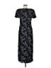 Talbots 100% Rayon Black Casual Dress Size 6 - photo 2